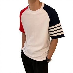 Premium Loose Fit Cotton <b>Polyester</b> Blend Raglan Sleeve <b>Men</b>’s Custom <b>T</b>-<b>Shirt</b> Casual O Neck Short Sleeve Breathable Soft Fabric - Product Image 4