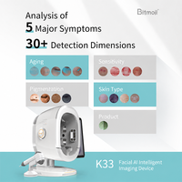 Analyseur de peau professionnel de bureau K33 AI intelligent, imagerie faciale 3D, testeur de visage et de cuir chevelu ABS, salon de beauté