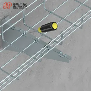 China factory hot selling wall mount basket cable tray 304 steel wire mesh cable tray galvanized FOB price