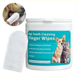 Toallitas para Dientes de Perros y Gatos, Ecológicas, No Tejidas, Duraderas, para el Cuidado Bucal de Mascotas, Toallitas de Limpieza Dental para Perros, Gatos y Animales Pequeños - Product Image 1