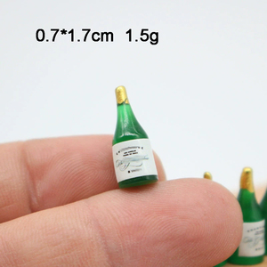 ขวดไวน์เบียร์จิ๋วสำหรับตกแต่งบ้านตุ๊กตา ของตกแต่งเครื่องดื่ม<span class=keywords><strong>แอลกอฮอล์</strong></span>ขนาดเล็ก DIY - Product Image 5