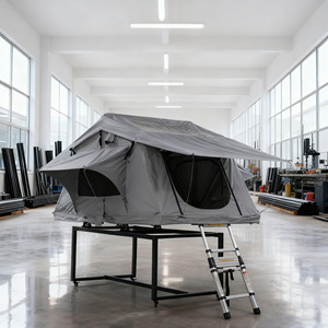 Tente de toit de voiture en tissu Oxford polyester 2000-3000 mm, imperméable, ouverture rapide automatique, une chambre, quatre saisons, type étendu - Product Image 2