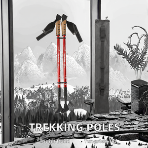 Bastón de Senderismo Plegable de Primera Calidad, Moderno, Multifuncional, Telescópico, de 2 Secciones, Duradero y Resistente - Product Image 2