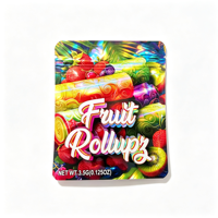 Nouveau sac en mylar holographique 3,5 microns anti-humidité et anti-odeur, imprimé numériquement, en stock, pour aliments, snacks et chewing-gums
