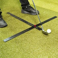 SwingPerfect Golf - Guía de Alineación de Trayectoria de Swing de Doble Riel de Fibra de Carbono 5 en 1 para Entrenamiento de Putt, Chipping, Hierro y Driver