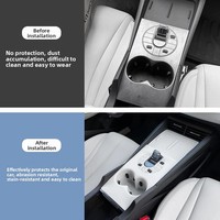 Pour BYD Seal 06dmi, console centrale intégrée avec levier de vitesse et porte-gobelet, coussinet de protection en silicone, accessoires de voiture