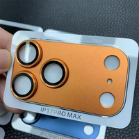 Nouveau design 2025 pour iPhone 17 : Film orange anti-rayures pour accessoires mobiles et protection d'objectif d'appareil photo pour iPhone 17 Pro Max