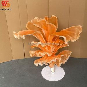Nouvelle Conception Lisse, Très Populaire, Décoration de Fond Personnalisée pour Mariage et Hôtel, Grandes Fleurs de Table Faites à la Main - Product Image 2