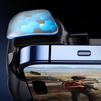 Controlador de Juego de Seis Dedos, Gatillo de Gamepad con Ventilador de Refrigeración, Joystick para Teléfono Móvil Android
