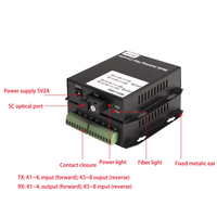 Convertisseur de signal à contact sec sur fibre optique 2, 4, 8, 16 canaux – Transmetteur-récepteur de signaux à contact sec vers fibre optique