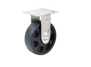 Roue de chariot en acier inoxydable avec roulement à billes, en polyuréthane et nylon, 4/5/6/8 pouces, avec frein, antirouille et résistante à l'usure - Product Image 5