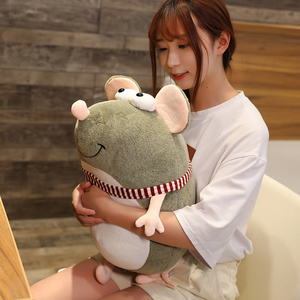 1 Chiếc Gối Chuột Xám Béo Đáng Yêu 20-45Cm Đồ Chơi Thú Nhồi Bông Cho Bé Gái Đồ Chơi Bé Trai Quà Tặng Sinh Nhật Búp Bê Chuột Dễ Thương - Product Image 3