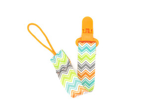 Cadenas de algodón para dentición con clip de silicona para bebé, cuentas de madera en forma de estrella, cinta de tela con diseño de luna y cadena de chupete personalizada sin BPA, venta al por mayor - Product Image 2