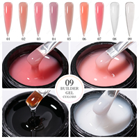 JTING High Pigment 9 couleurs Gel Builder Soak Off UV/LED Nail Art Extension Construction Gel Builder Support OEM/ODM Marque privée