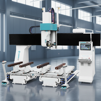 Centre d'usinage à portique à 2 broches JUNRAN OSAI CNC, machine-outil automatique haute précision robuste pour le travail du bois massif