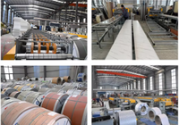 Panneau Aluzinc isolé, gravé et embossé, à économie d'énergie et longue durée de vie, pour usines, entrepôts, cabines préfabriquées et décoration