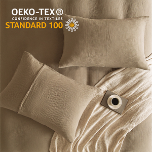 Set Copripiumino Trapuntato Morbido in 3 Pezzi con Motivo Geometrico 100% Cotone per Uso Domestico Personalizzabile - Product Image 5