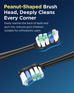 Waterproof IPX7 Rechargeable <b>Electric</b> <b>Toothbrush</b> for Adults with 8 Brush <b>Heads</b> and Wireless Charging Cup Medium Bristle Type - Product Image 6