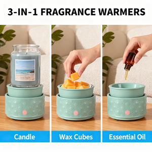 Diffuseur de cire électrique en céramique moderne, brûleur de cire parfumée pour la maison, <span class=keywords><strong>appareil</strong></span> de fusion de cire à brancher pour la chambre à coucher - Product Image 5