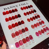HEMA FREE DannyColl Collection Rouge 25 Couleurs – Kit de Vernis Gel Pailleté – Marque Privée – Vente en Gros – Vernis Gel Flash – Logo Personnalisé