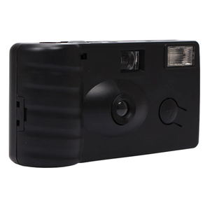 Appareil photo jetable noir 35 mm avec mise au point fixe, flash intégré, piles AA, fonctionnement manuel, corps en plastique - Product Image 3