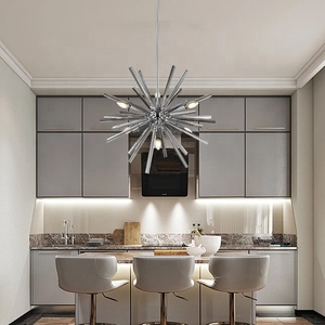 Lustre en cristal américain, lustre <span class=keywords><strong>de</strong></span> cuisine <span class=keywords><strong>de</strong></span> restaurant moderne, luminaires <span class=keywords><strong>de</strong></span> <span class=keywords><strong>dressing</strong></span> ruraux créatifs et minimalistes - Product Image 4