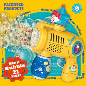 Phim Hoạt Hình <span class=keywords><strong>Joker</strong></span> 21 Lỗ Điện Súng Bong Bóng Đồ Chơi Máy Với Ánh Sáng Trẻ Em Sản Xuất Bong Bóng Cho Mùa Hè Ngoài Trời Nước Xà Phòng Đồ Chơi - Product Image 2