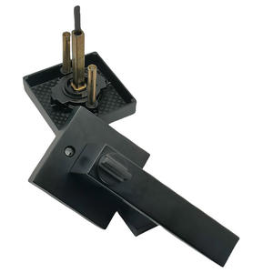 מודרני מדלת חומרה שחור דלת ידית להגדיר אופנה בריא סגסוגת אבץ בריא פרטיות המעבר dummy הרמה מנעול <span class=keywords><strong>tubular</strong></span> - Product Image 2