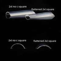 Marque privée pointes extra longues abs clair xl ongles conseils 500 pièces 3xl carré aplati ongles conseils non c courbe