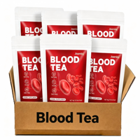 Jiaoming vente chaude OEM pur naturel de haute qualité mélangé sachets de thé de purification du sang 10 pièces/sac pour le nettoyage du corps