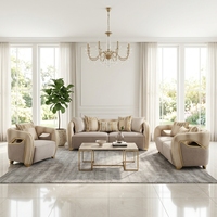 Moderne Luxus-Wohnzimmer- und Hotellobby-Büromöbel Echtleder-Ecksofa-Sets mit Schwammfüllung