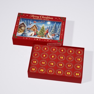 Calendrier de l'Avent de Noël <span class=keywords><strong>personnalisé</strong></span> en carton, 100/300 pièces, vente en gros, <span class=keywords><strong>puzzle</strong></span> de compte à rebours de 24 jours avec boîte - Product Image 3