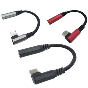 USB Tipe C ke 3.5mm CIP DAC adaptor Headphone USB C ke 3.5 Aux kabel untuk PC untuk Macbook Pro Oneplus Samsung Galaxy