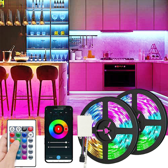 5050 RGB LED Light Strip Kit LED Light Source Strip Lights RGB LED Strip Lights IR Remote Control Kit Led Strip Light Led Light