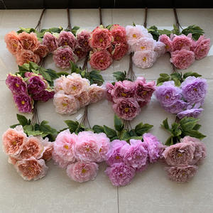 Planta Artificial de Peonía en Maceta, Flor Artificial, Decoración de Hierba Verde, Realista, para Hogar, Boda, Oficina, Mesa, Jardín - Product Image 3