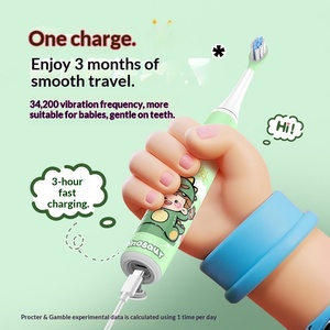 Cepillo de <span class=keywords><strong>Dientes</strong></span> Eléctrico Inteligente para Niños con Control de Presión, Cerdas Suaves, Protección Envolvente de Silicona, Impermeable - Product Image 5