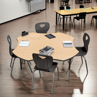 Bureau d'école moderne compact Brikley en stratifié HPL pour étudiants, table en surface solide pour l'écriture