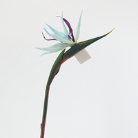 Vente en gros d'oiseaux artificiels en caoutchouc souple de taille moyenne, au toucher réaliste, pour arrangements de table de Noël, pour hôtels, maisons et festivals