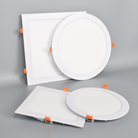 Plafonnier LED encastré mince 12W 3000K 4000K 6500K 110 degrés pour maison, bureau et commerce