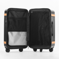 Valise à roulettes de 20/24/28 pouces à 3 roues universelles Bagages d'affaires et de voyage étanches et durables avec porte-gobelet extensible