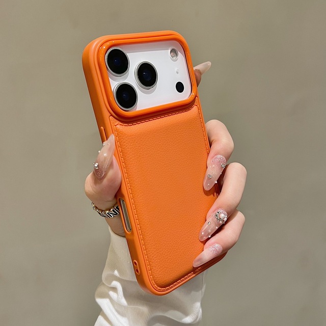 Luxury Leather Design Shockproof Mobile Phone Protective Case for iPhone 17 16 Pro Max 15 14 13 Plus 12 11 Fashion Cover