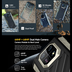 Teléfono Resistente Ulefone Armor 22, 8GB 128GB, 6600mAh, 6.58 Pulgadas, 120Hz, Android 15, Helio G96 Octa Core, 4G, NFC, OTG, IR Blaster, Smartphone - Product Image 4