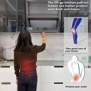 Estante Extraíble Vbosr para Gabinete de Cocina, Organizador de Despensa, Almacenamiento Modular, Elevador Hidráulico Doble Desplegable, Cesta de Cocina - Product Image 4