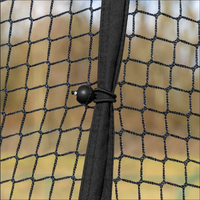 But de football en nylon tressé robuste, pliable et portable, 7x5 pieds, cadre 8x6, pour adulte, maille de sécurité extérieure en HDPE 5mm et polyester