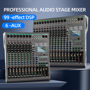 Nouvelle arrivée OEM - Console audio professionnelle TG14 avec 99 effets DSP, mixeur audio 14 canaux, interface USB - Product Image 5