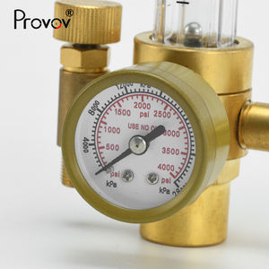 Material de latón G5/8 CGA580 Conexión de cilindro de gas TIG MIG Soldadura Argón CO2 Regulador de presión con medidor de flujo de 25L/min - Product Image 2