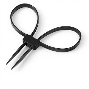 روابط بلاستيكية قوية من ووندرجون مقاس 27.5 بوصة تتحمل 250 رطلاً (أسود) -10~+70 درجة مئوية 100 قطعة/كيس - Product Image 1