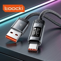 Cable USB a USB C Toocki de 100W 6A con Carga Súper Rápida, Cable de Carga Rápida de Alta Corriente Tipo C para Teléfono y Tableta