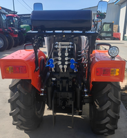 Tracteur compact multifonctionnel 25 CV pour serres, avec cadre de sécurité et conception étroite, idéal pour divers types de serres, vergers et exploitations agricoles