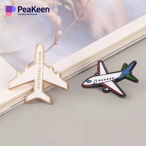 Tùy Chỉnh Cứng Men Kim Loại Máy Bay Máy Bay Ve Áo Pins Trong Xác Minh Men Pins De Aviones Nhà Sản Xuất - Product Image 3